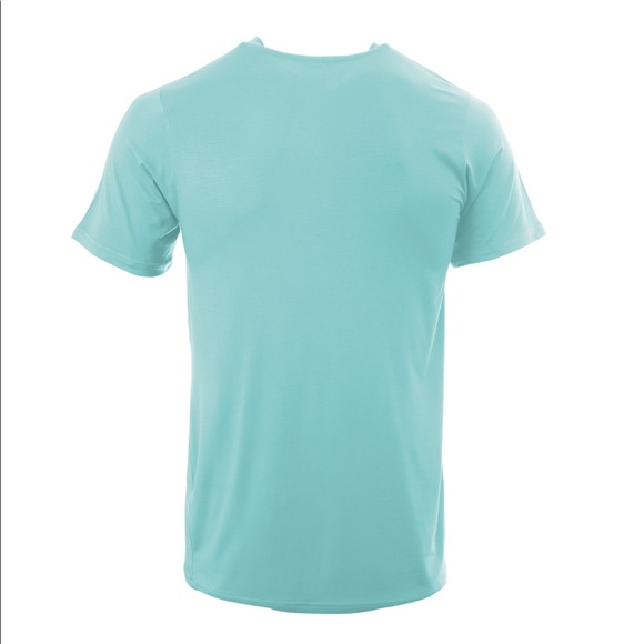 kING NEW YORK, V-NECK T-SHIRT, LIGHT TURQUOISE. - Picture 13 of 14